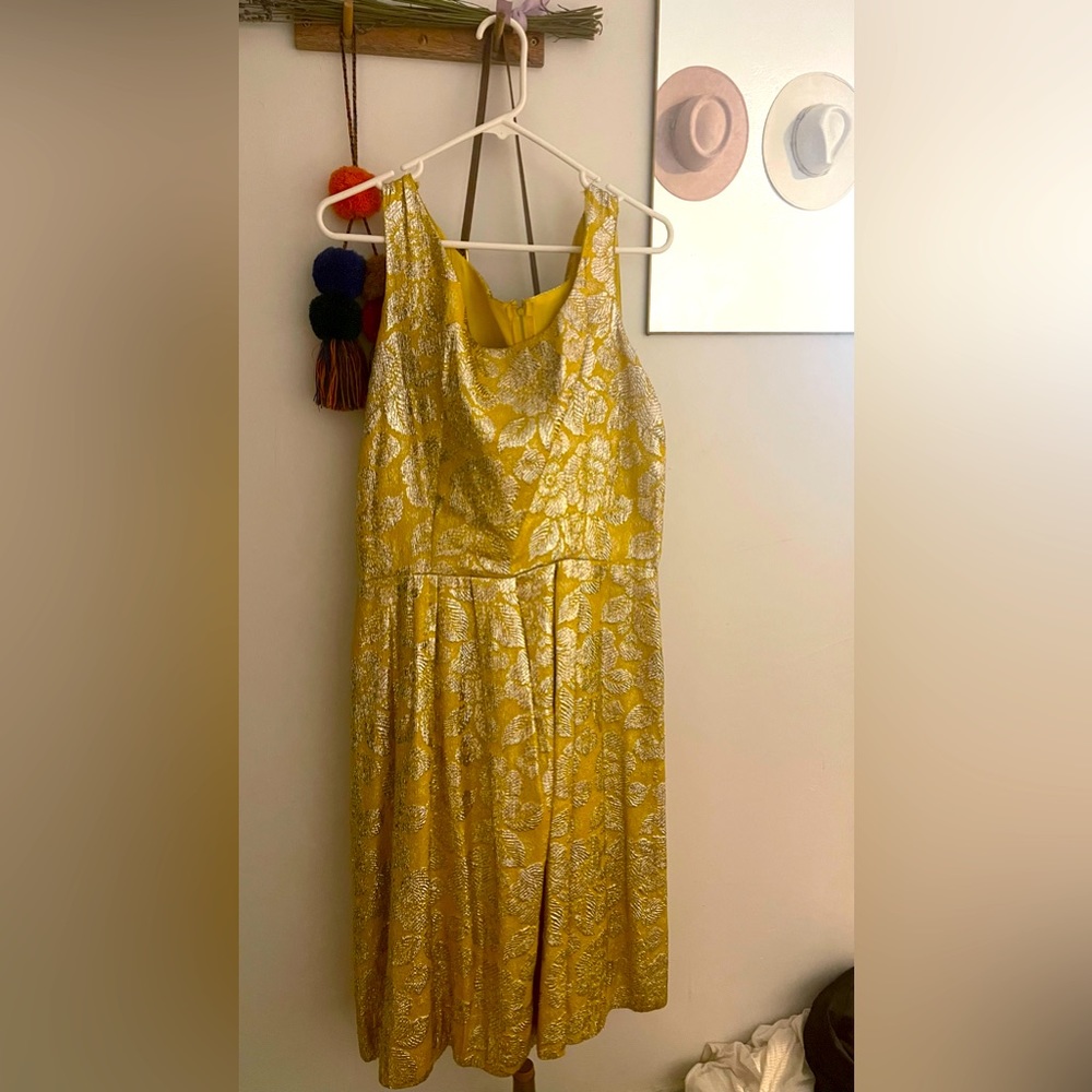 Vintage 50s gold dress